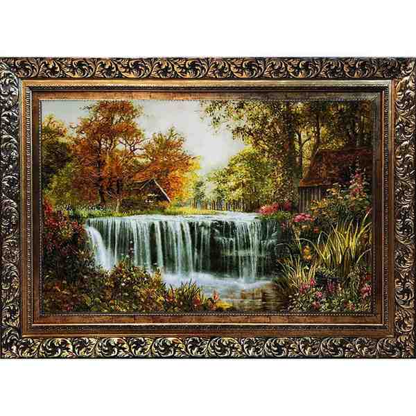 تصویر 1 از تابلو فرش طبیعت پاییزی رنگارنگ الهام بخش